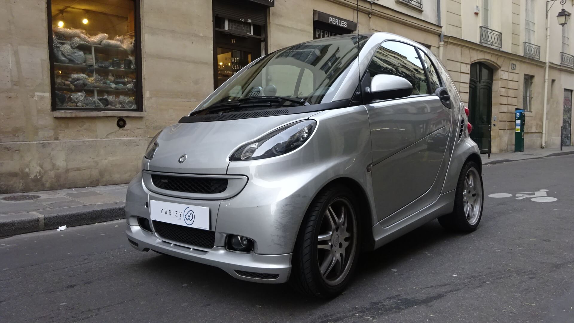 Mini Voiture Tomica 1/50 - Smart Fortwo Verte/rouge, N°75, Occasion, Collection Japan Toys